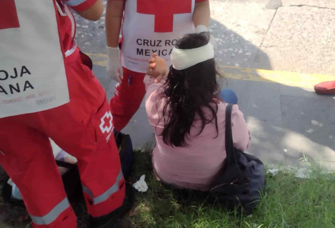 Autobús atropella a mujer por el Tranvía del Recuerdo, en Veracruz