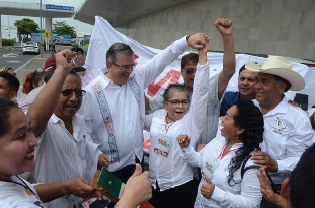 Oposición, destinada a la derrota en 2024, sostiene Marcelo Ebrard en Veracruz (+Video)