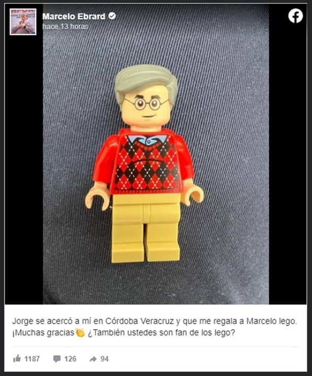 ‘Y que me regalan a Marcelo Lego’; presume Ebrard tras viaje a Córdoba