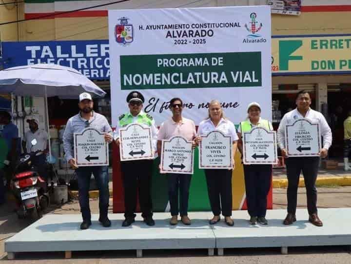 Inicia primera etapa de Señalización y Nomenclatura Vial en Alvarado