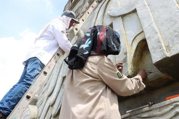 Destinan 1.5 mdp para rehabilitar mural a la cultura totonaca en Papantla