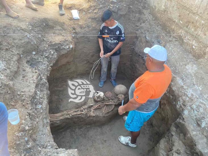 Investiga INAH osamentas y vestigios arqueológicos hallados en Álamo