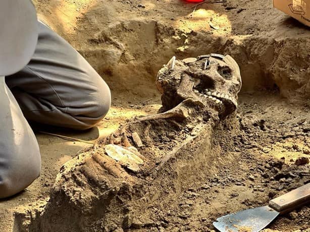 Investiga INAH osamentas y vestigios arqueológicos hallados en Álamo