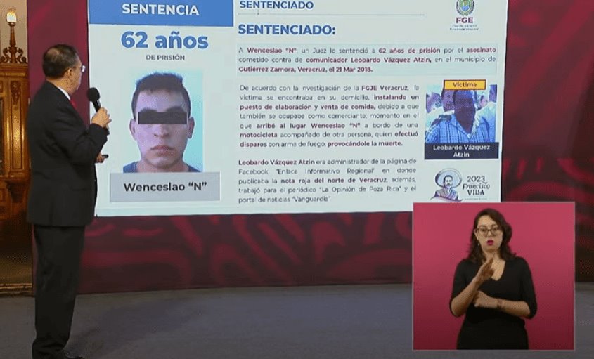 Destacan sentencia del homicida del periodista Leobardo Vázquez en Veracruz