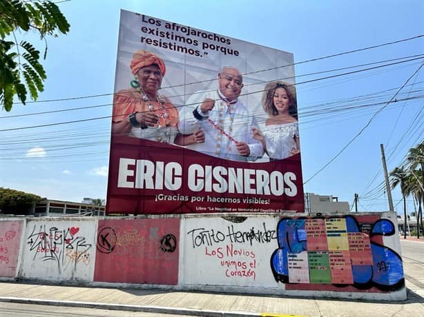 Esto cuestan los espectaculares de Eric Cisneros en Veracruz y Boca del Río