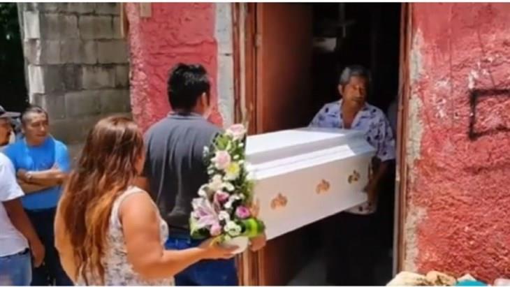 En ceremonia maya despiden a Aitana; falleció en el IMSS Playa del Carmen