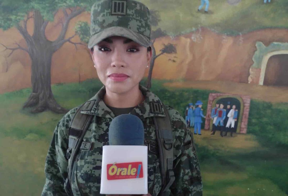 En el Ejército no hay discriminación contra la mujer, afirma militar veracruzana