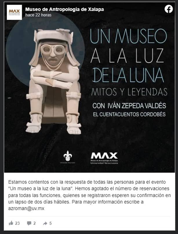 ¿Una noche en el Museo de Antropología de Xalapa? Checa esto
