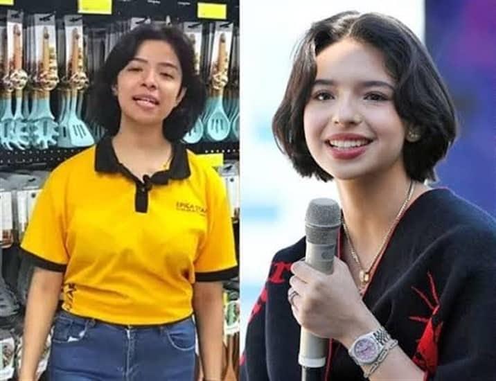 ¿Son gemelas? Vendedora se vuelve viral por parecerse a Ángela Aguilar