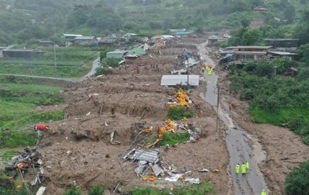 Fuertes lluvias en Corea del Sur dejan 22 fallecidos