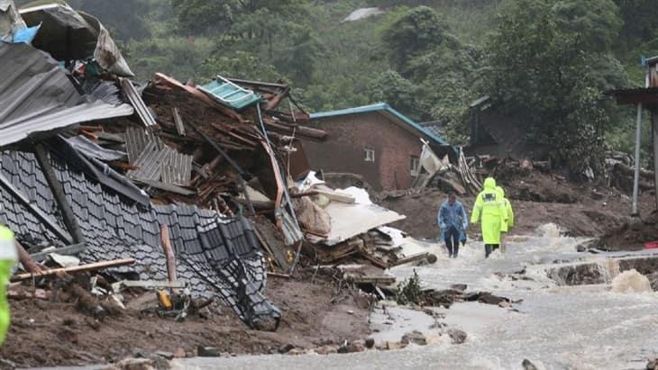 Fuertes lluvias en Corea del Sur dejan 22 fallecidos