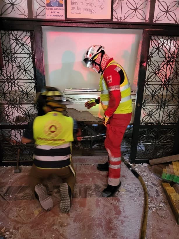 Cae domo en escuela de Tamaulipas; 3 personas atrapadas