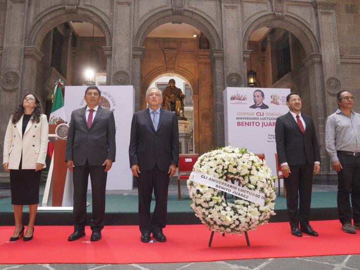 Conmemoran el 151 aniversario luctuoso de Benito Juárez
