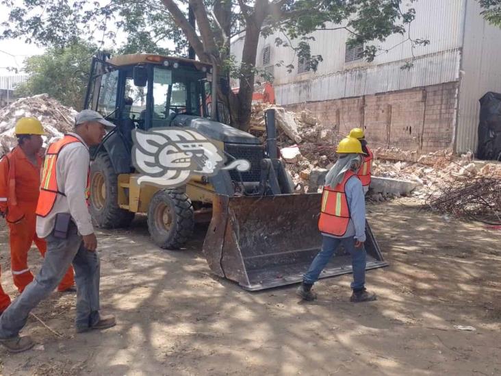Avanzan obras de nueva estación de ferrocarriles en Coatzacoalcos