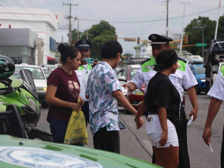 Piden a peatones respetar reglamento de tránsito en Poza Rica