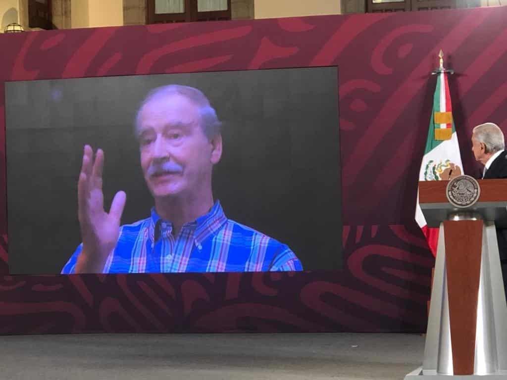 AMLO exhibe video de Vicente Fox en la mañanera