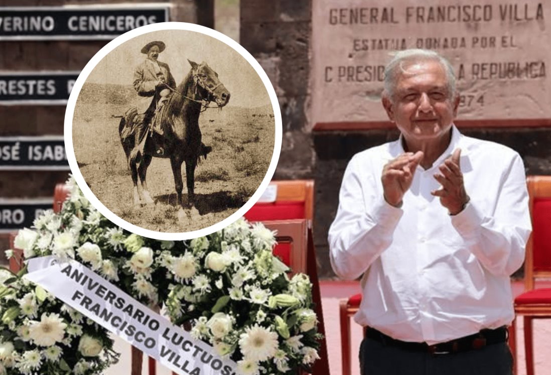 AMLO conmemora el 100 aniversario luctuoso del revolucionario Francisco Villa