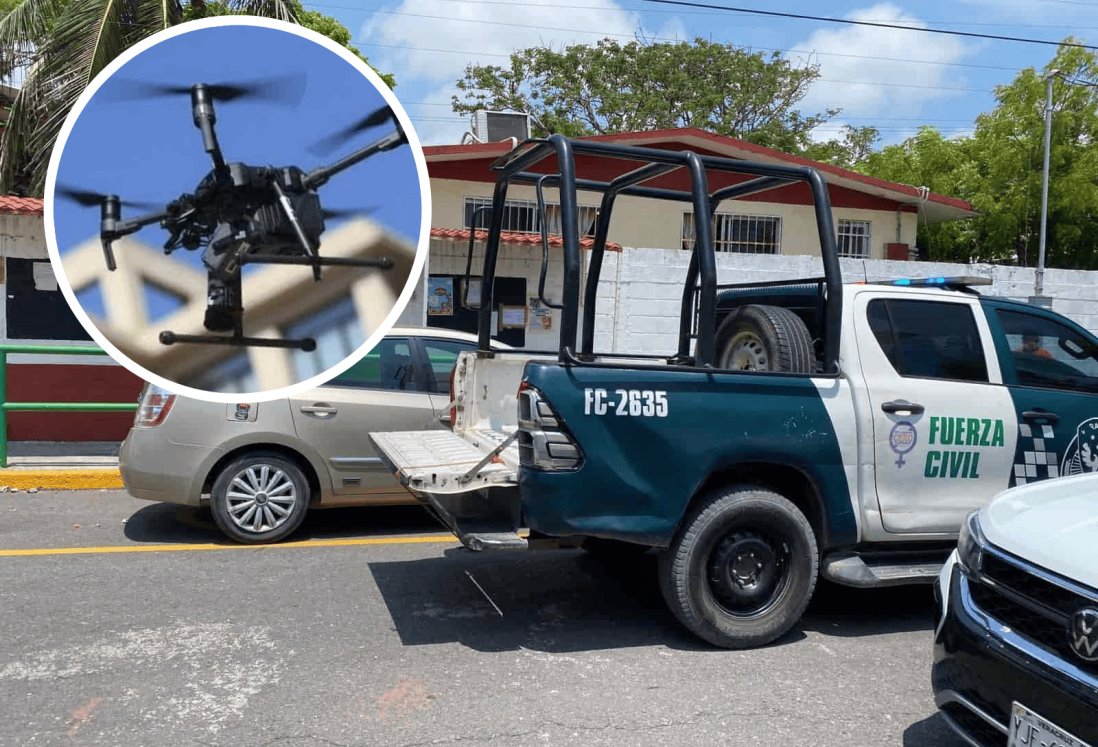 Drones del Ayuntamiento de Veracruz han detectado 2 robos en azoteas