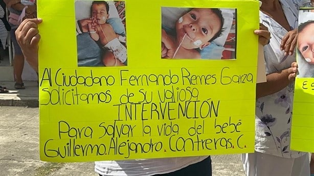 IMSS habría negado medicamento a niño de 7 meses en Poza Rica; su vida está en riesgo