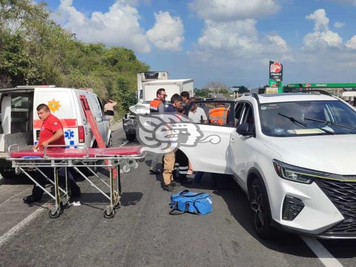 Otro choque en Corral Falso deja 2 personas lesionadas