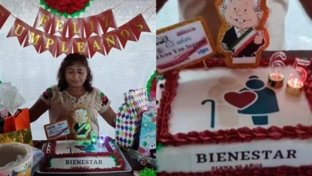 ¡Que originales! Celebran su cumpleaños con temática de AMLO 