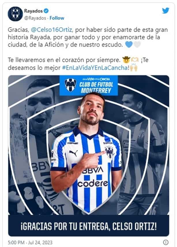 Sergio Canales llegó a Monterrey; Rayados deja ir a referente