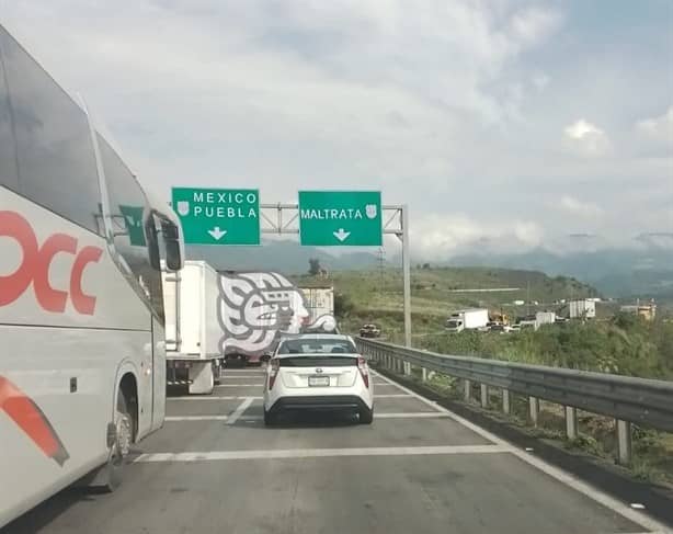 Lluvia desata ola de accidentes en la autopista Córdoba-Puebla