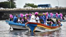 Boca del Río celebra a Santa Ana con paseo por el río y ofrenda floral