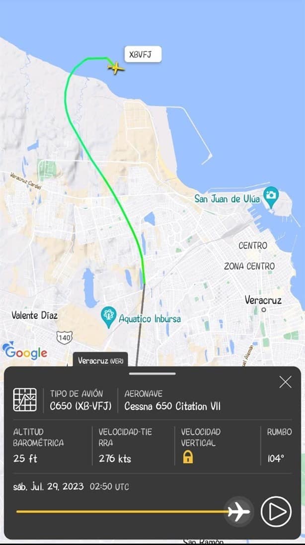 Confirman muerte de tripulantes de avioneta que se desplomó en recinto portuario de Veracruz
