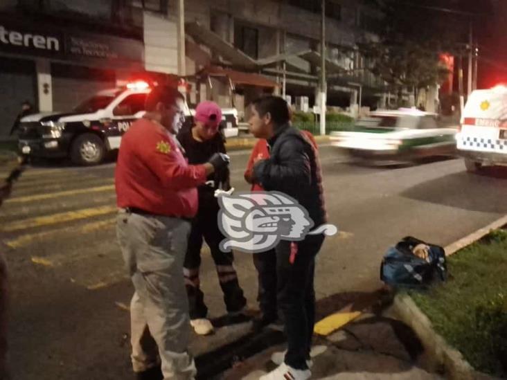 Taxistas y repartidores protagonizan riña en la avenida Manuel Ávila Camacho de Xalapa