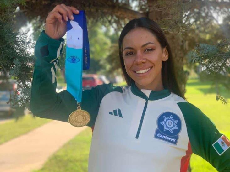 Veracruzana gana medalla de oro en Mundial de Policías y Bomberos