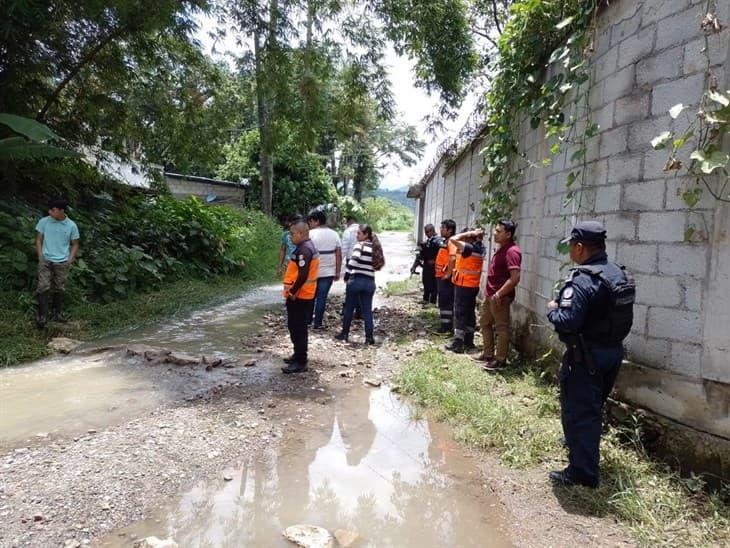 Familias resultan afectadas por las intensas lluvias en Ixtaczoquitlán; lo perdieron todo