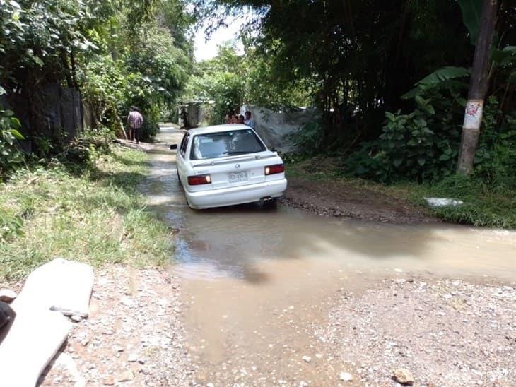 Familias resultan afectadas por las intensas lluvias en Ixtaczoquitlán; lo perdieron todo