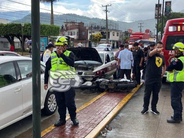 Accidentada tarde en calles de Orizaba; hay 4 lesionados