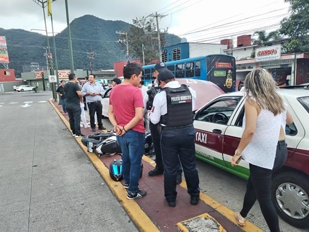 Accidentada tarde en calles de Orizaba; hay 4 lesionados