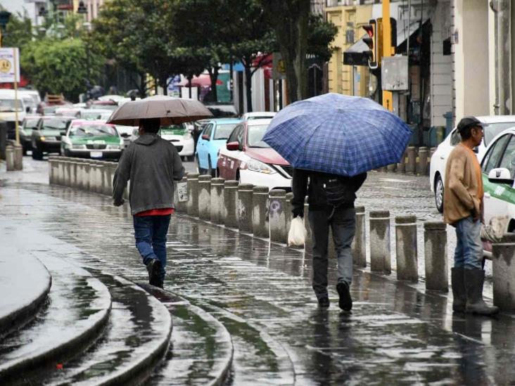 Tormentas y hasta granizo por temporal lluvioso en Veracruz, alerta PC