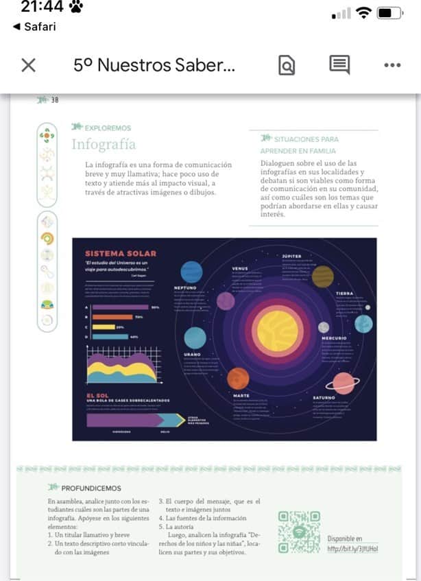 Libros de texto, en la mira por inexacta infografía del Sistema Solar