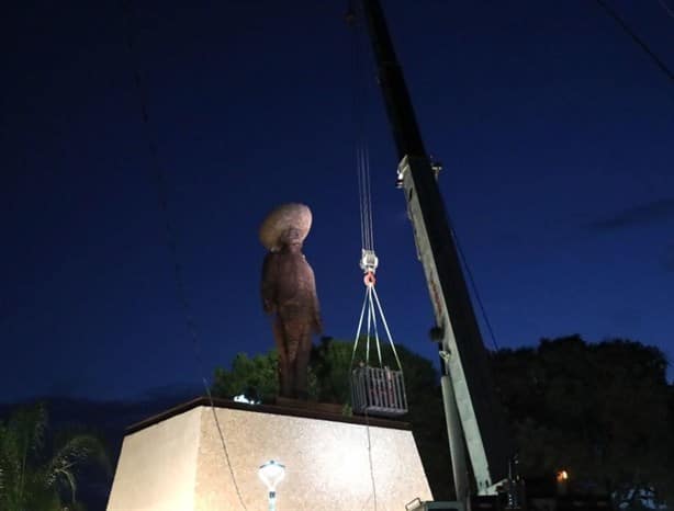 Zapata resucita en Veracruz con estatua gigante en Rinconada