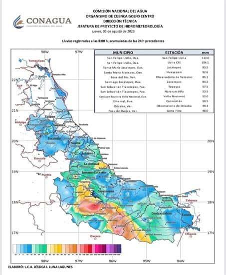 Ascienden niveles de ríos Papaloapan, Tesechoacán y San Juan