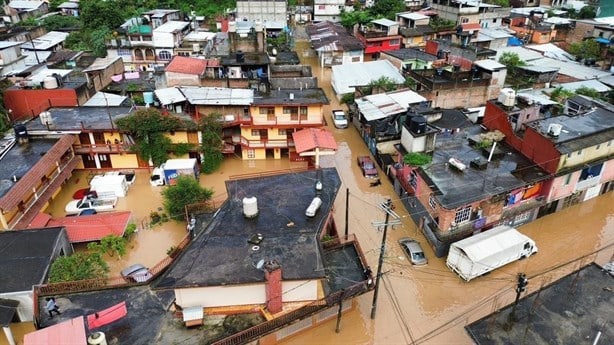 Fuertes lluvias dejan severas inundaciones en Zongolica (+Video)