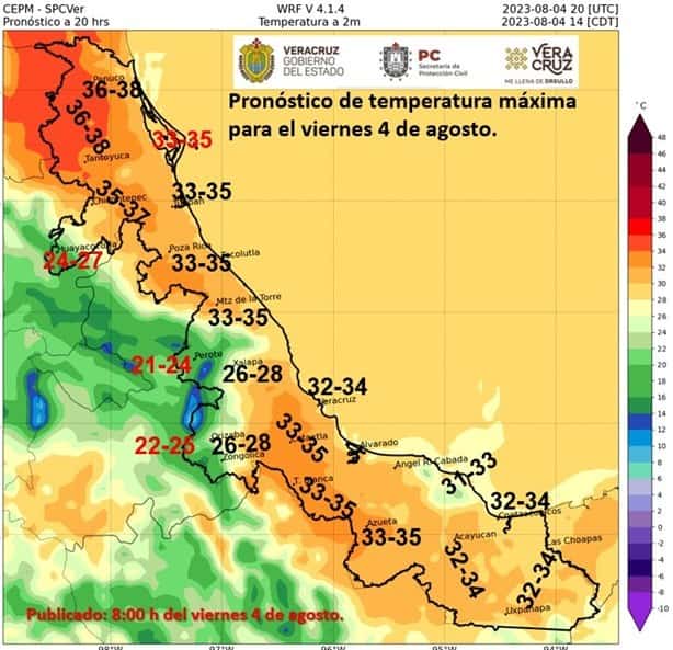 Incrementarán lluvias en la región Xalapa