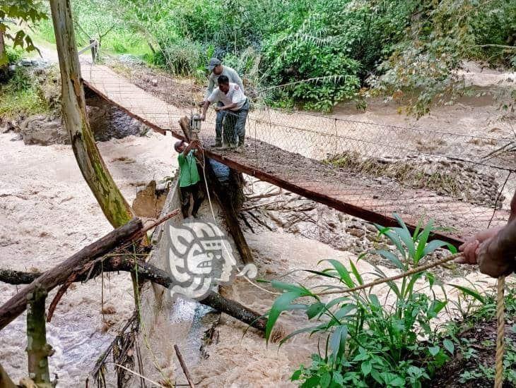 Por lluvias, comunidades de Tequila quedaron aisladas