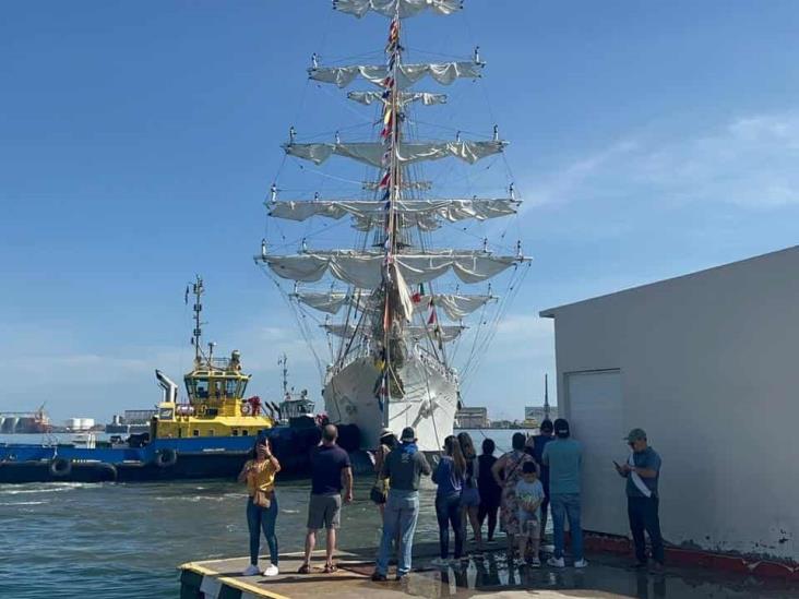 ¡Ya llegó! Fragata argentina Libertad atracó en Veracruz