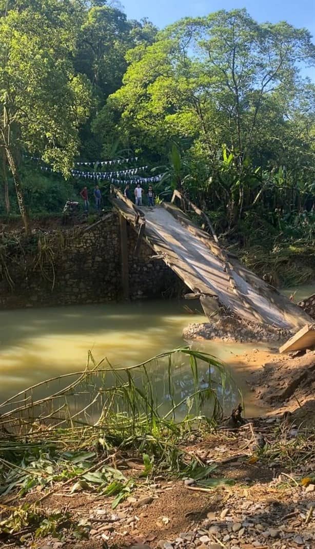 Piden reconstruir puentes afectados por lluvias en Naranjal