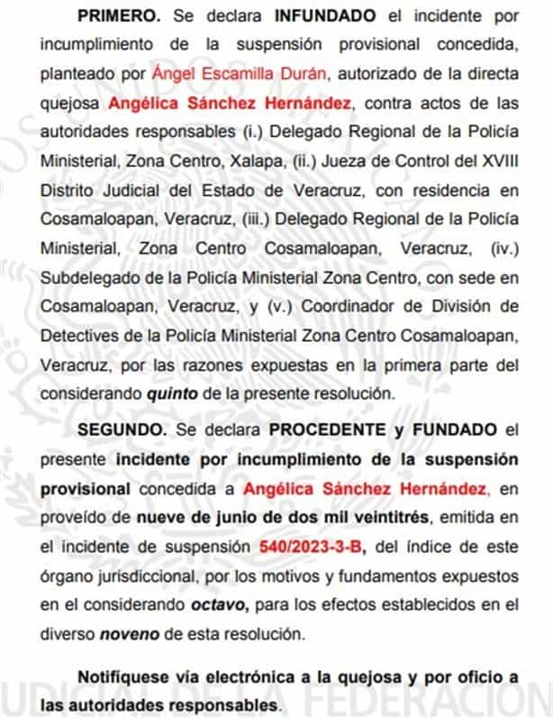 Tumban proceso legal de la FGE de Veracruz contra jueza Angélica N; deberá ser liberada