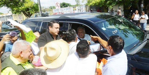 AMLO recorre Corredor Interoceánico en Coatzacoalcos