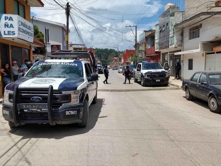 Atracan salón de fiestas en colonia del Moral, en Xalapa, y generan movilización policial