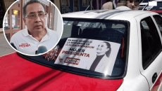 Taxistas de Veracruz denuncian presión del gobierno del estado para portar propaganda de aspirante a la presidencia
