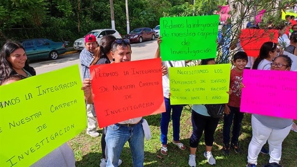 Tras daños por libramiento de Cardel, habitantes de Alto Lucero exigen a FGE abrir investigación (+Video)