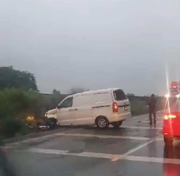 Tres choques paralizan autopista Puebla-Orizaba: 3 heridos y caos vehicular